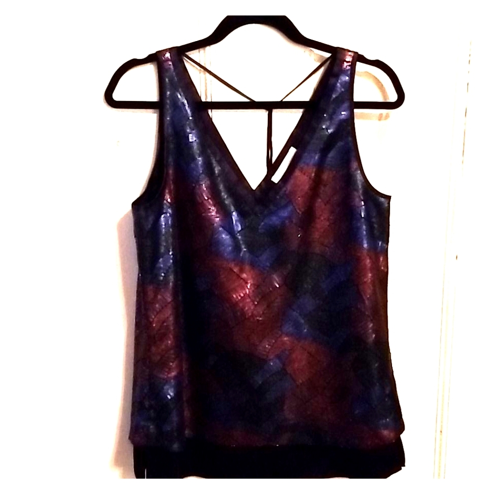 Brand New Without Tag Etcetera Sequin Blouse
